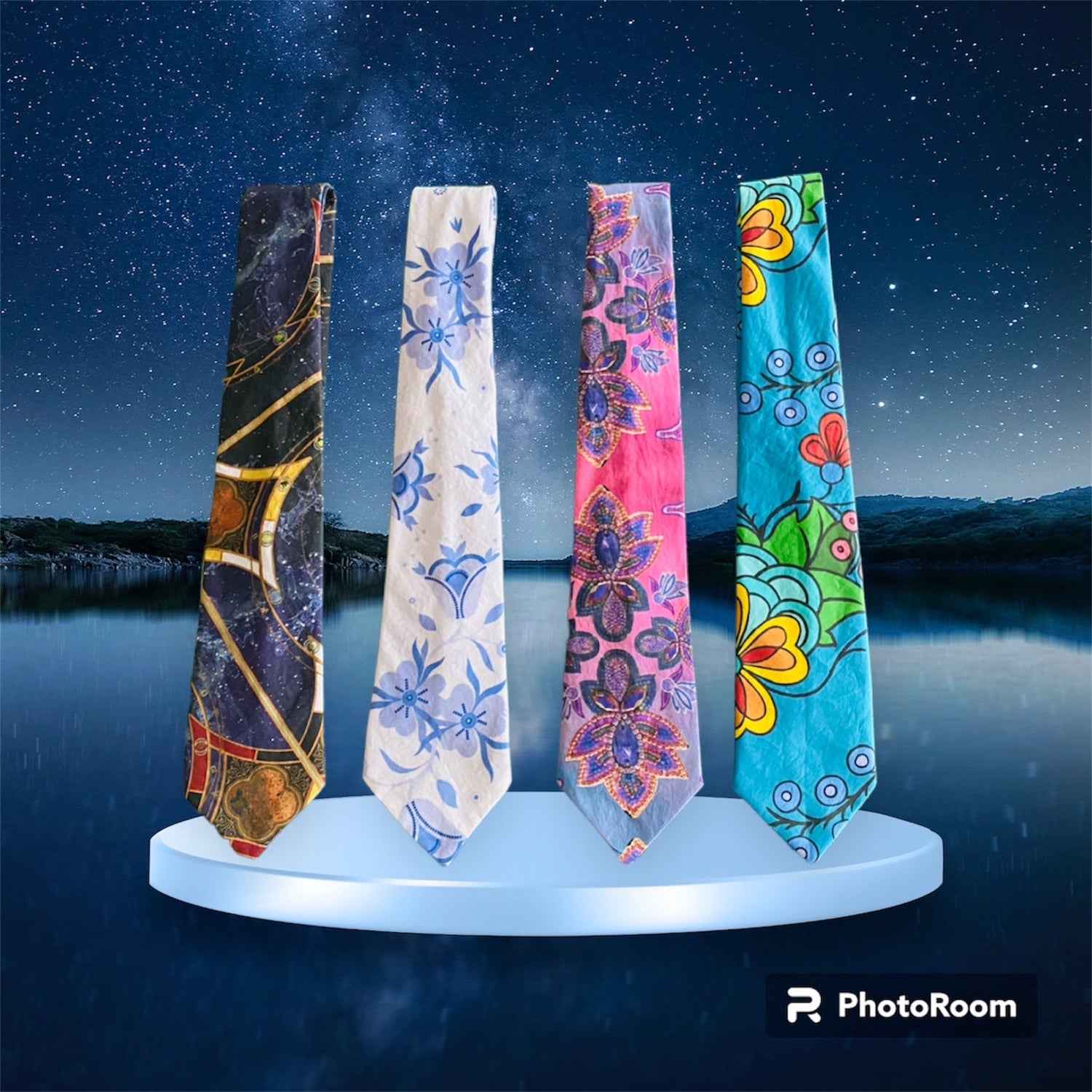 Cotton Poplin Necktie Collection - Nii’kinaaganaa Trading Co.