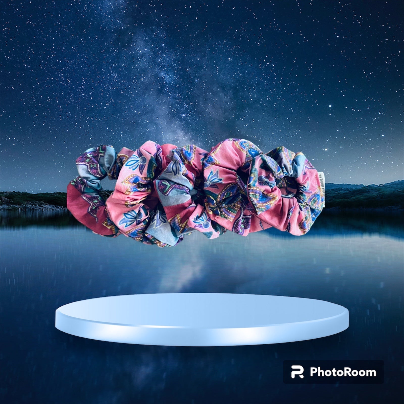 Cotton Poplin Hair Scrunchie - Nii’kinaaganaa Trading Co.