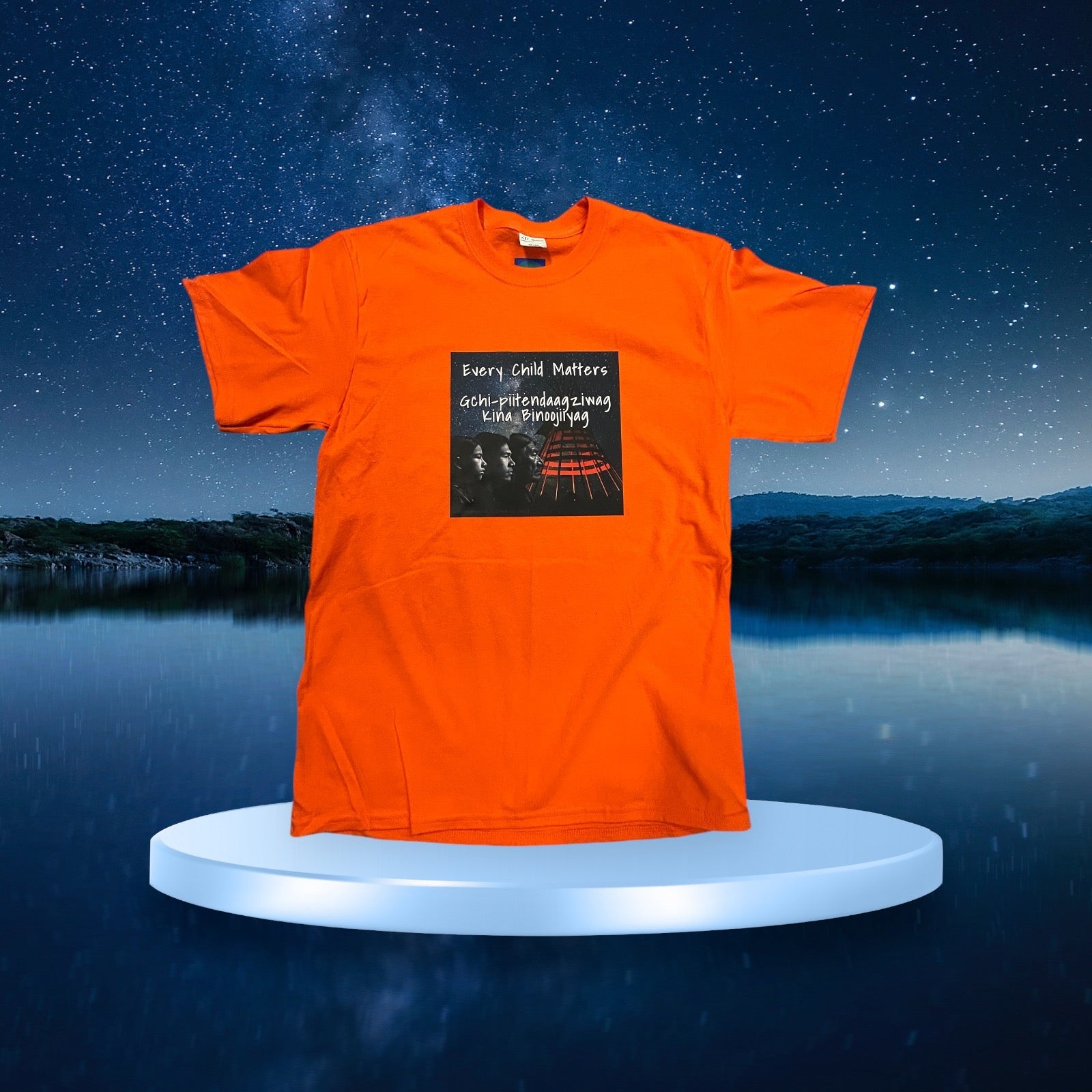 Custom Designed 'Every Child Matters' Orange T-Shirt - Nii’kinaaganaa Trading Co.