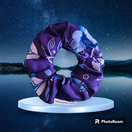 Satin Hair Scrunchie - Nii’kinaaganaa Trading Co.